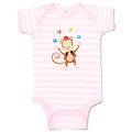 Baby Clothes Monkey Juggler Zoo Funny Baby Bodysuits Boy & Girl Cotton