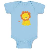 Baby Clothes Lion Sits Zoo Funny Baby Bodysuits Boy & Girl Cotton