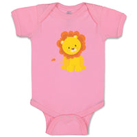 Baby Clothes Lion Sits Zoo Funny Baby Bodysuits Boy & Girl Cotton
