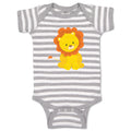 Baby Clothes Lion Sits Zoo Funny Baby Bodysuits Boy & Girl Cotton