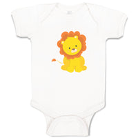 Baby Clothes Lion Sits Zoo Funny Baby Bodysuits Boy & Girl Cotton