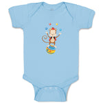 Baby Clothes Monkey Juggler Ball Zoo Funny Baby Bodysuits Boy & Girl Cotton