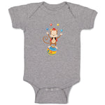 Baby Clothes Monkey Juggler Ball Zoo Funny Baby Bodysuits Boy & Girl Cotton