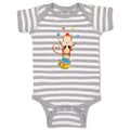 Baby Clothes Monkey Juggler Ball Zoo Funny Baby Bodysuits Boy & Girl Cotton