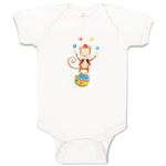 Baby Clothes Monkey Juggler Ball Zoo Funny Baby Bodysuits Boy & Girl Cotton