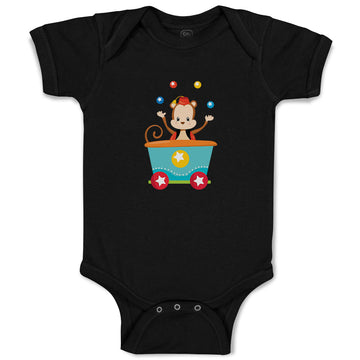 Baby Clothes Monkey Train Zoo Funny Baby Bodysuits Boy & Girl Cotton