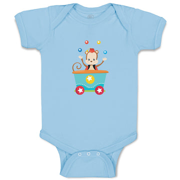 Baby Clothes Monkey Train Zoo Funny Baby Bodysuits Boy & Girl Cotton