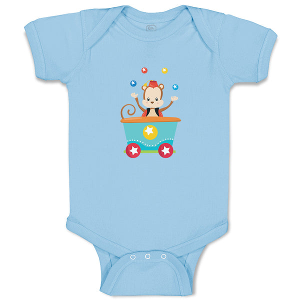 Baby Clothes Monkey Train Zoo Funny Baby Bodysuits Boy & Girl Cotton