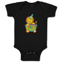 Baby Clothes Lion Train Zoo Funny Baby Bodysuits Boy & Girl Cotton