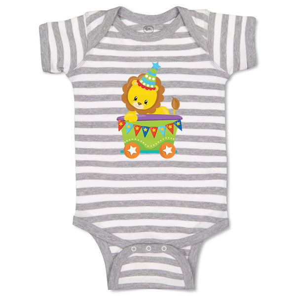 Baby Clothes Lion Train Zoo Funny Baby Bodysuits Boy & Girl Cotton