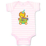 Baby Clothes Lion Train Zoo Funny Baby Bodysuits Boy & Girl Cotton