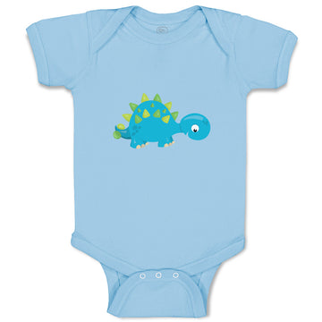 Baby Clothes Baby Dino Blue Dinosaurs Dino Trex Baby Bodysuits Boy & Girl Cotton