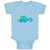 Baby Clothes Baby Dino Blue Dinosaurs Dino Trex Baby Bodysuits Boy & Girl Cotton