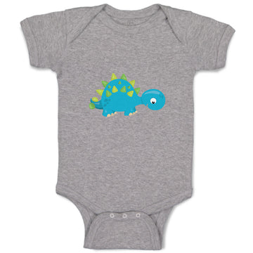 Baby Clothes Baby Dino Blue Dinosaurs Dino Trex Baby Bodysuits Boy & Girl Cotton