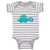 Baby Clothes Baby Dino Blue Dinosaurs Dino Trex Baby Bodysuits Boy & Girl Cotton