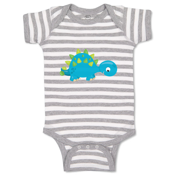 Baby Clothes Baby Dino Blue Dinosaurs Dino Trex Baby Bodysuits Boy & Girl Cotton