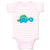 Baby Clothes Baby Dino Blue Dinosaurs Dino Trex Baby Bodysuits Boy & Girl Cotton