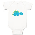 Baby Clothes Baby Dino Blue Dinosaurs Dino Trex Baby Bodysuits Boy & Girl Cotton