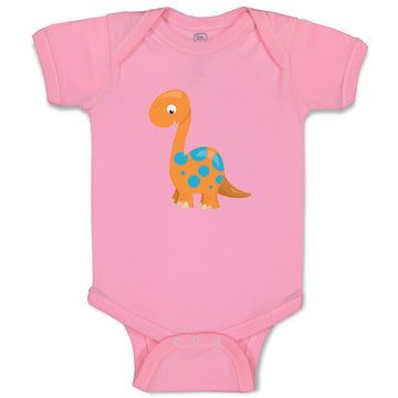 Baby Clothes Baby Dino Orange Dinosaurs Dino Trex Baby Bodysuits Cotton