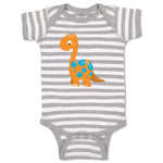 Baby Clothes Baby Dino Orange Dinosaurs Dino Trex Baby Bodysuits Cotton