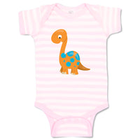 Baby Clothes Baby Dino Orange Dinosaurs Dino Trex Baby Bodysuits Cotton