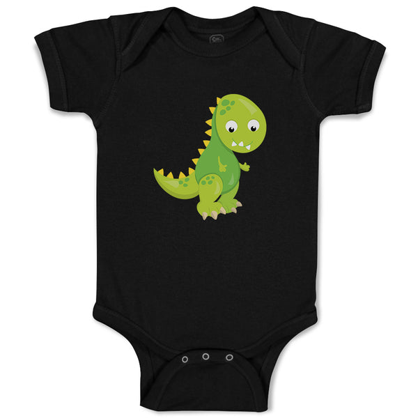 Baby Clothes Baby Dino Green Dinosaurs Dino Trex Baby Bodysuits Cotton