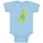 Baby Clothes Baby Dino Green Dinosaurs Dino Trex Baby Bodysuits Cotton