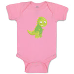 Baby Clothes Baby Dino Green Dinosaurs Dino Trex Baby Bodysuits Cotton