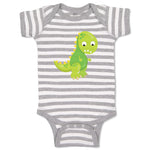 Baby Clothes Baby Dino Green Dinosaurs Dino Trex Baby Bodysuits Cotton