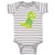 Baby Clothes Baby Dino Green Dinosaurs Dino Trex Baby Bodysuits Cotton