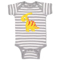 Baby Clothes Baby Dino Red Yellow Dinosaurs Dino Trex Baby Bodysuits Cotton