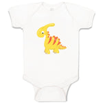 Baby Clothes Baby Dino Red Yellow Dinosaurs Dino Trex Baby Bodysuits Cotton