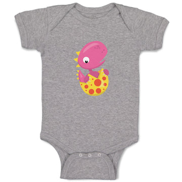 Baby Clothes Baby Dino Pink Dinosaurs Dino Trex Baby Bodysuits Boy & Girl Cotton