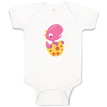 Baby Clothes Baby Dino Pink Dinosaurs Dino Trex Baby Bodysuits Boy & Girl Cotton