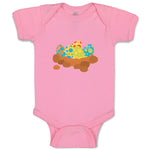 Baby Clothes Dinos Nest Eggs Dinosaurs Dino Trex Baby Bodysuits Cotton