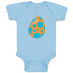 Baby Clothes Orange Dino Egg Dinosaurs Dino Trex Baby Bodysuits Cotton
