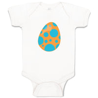 Baby Clothes Orange Dino Egg Dinosaurs Dino Trex Baby Bodysuits Cotton