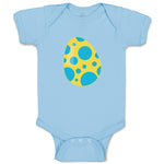 Baby Clothes Yellow Blue Egg Dinosaurs Dino Trex Baby Bodysuits Cotton