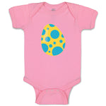 Baby Clothes Yellow Blue Egg Dinosaurs Dino Trex Baby Bodysuits Cotton