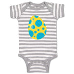 Baby Clothes Yellow Blue Egg Dinosaurs Dino Trex Baby Bodysuits Cotton