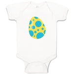 Baby Clothes Yellow Blue Egg Dinosaurs Dino Trex Baby Bodysuits Cotton