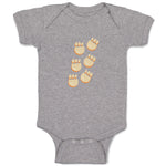 Baby Clothes Dino Paws Dinosaurs Dino Trex Baby Bodysuits Boy & Girl Cotton