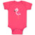 Baby Clothes Light Pink Flamingo Beach Baby Bodysuits Boy & Girl Cotton