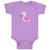 Baby Clothes Light Pink Flamingo Beach Baby Bodysuits Boy & Girl Cotton