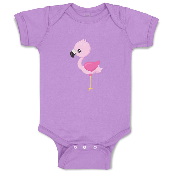 Baby Clothes Light Pink Flamingo Beach Baby Bodysuits Boy & Girl Cotton