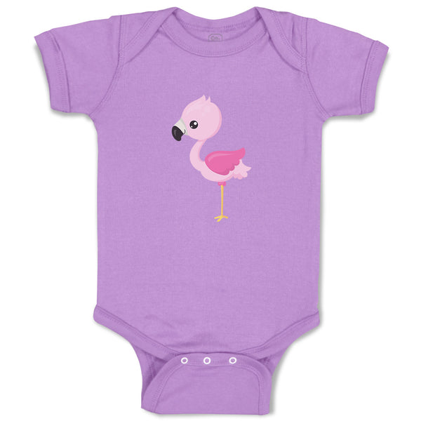 Baby Clothes Light Pink Flamingo Beach Baby Bodysuits Boy & Girl Cotton