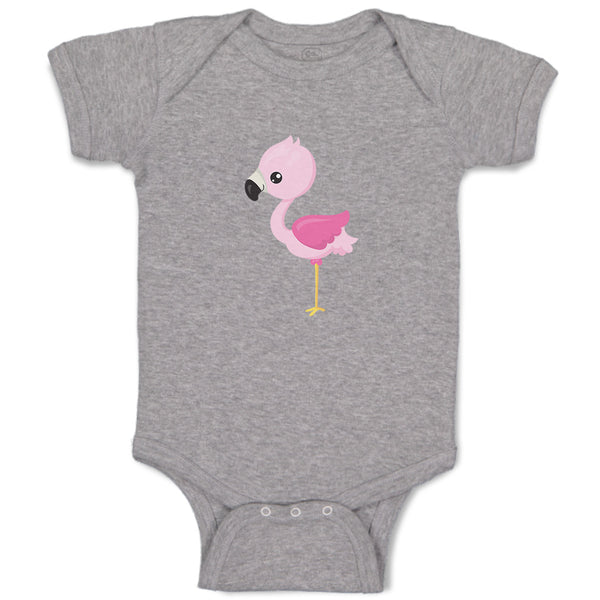 Baby Clothes Light Pink Flamingo Beach Baby Bodysuits Boy & Girl Cotton