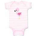 Baby Clothes Light Pink Flamingo Beach Baby Bodysuits Boy & Girl Cotton