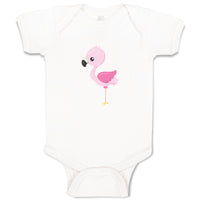 Baby Clothes Light Pink Flamingo Beach Baby Bodysuits Boy & Girl Cotton