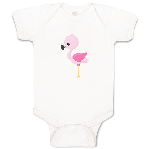 Baby Clothes Light Pink Flamingo Beach Baby Bodysuits Boy & Girl Cotton